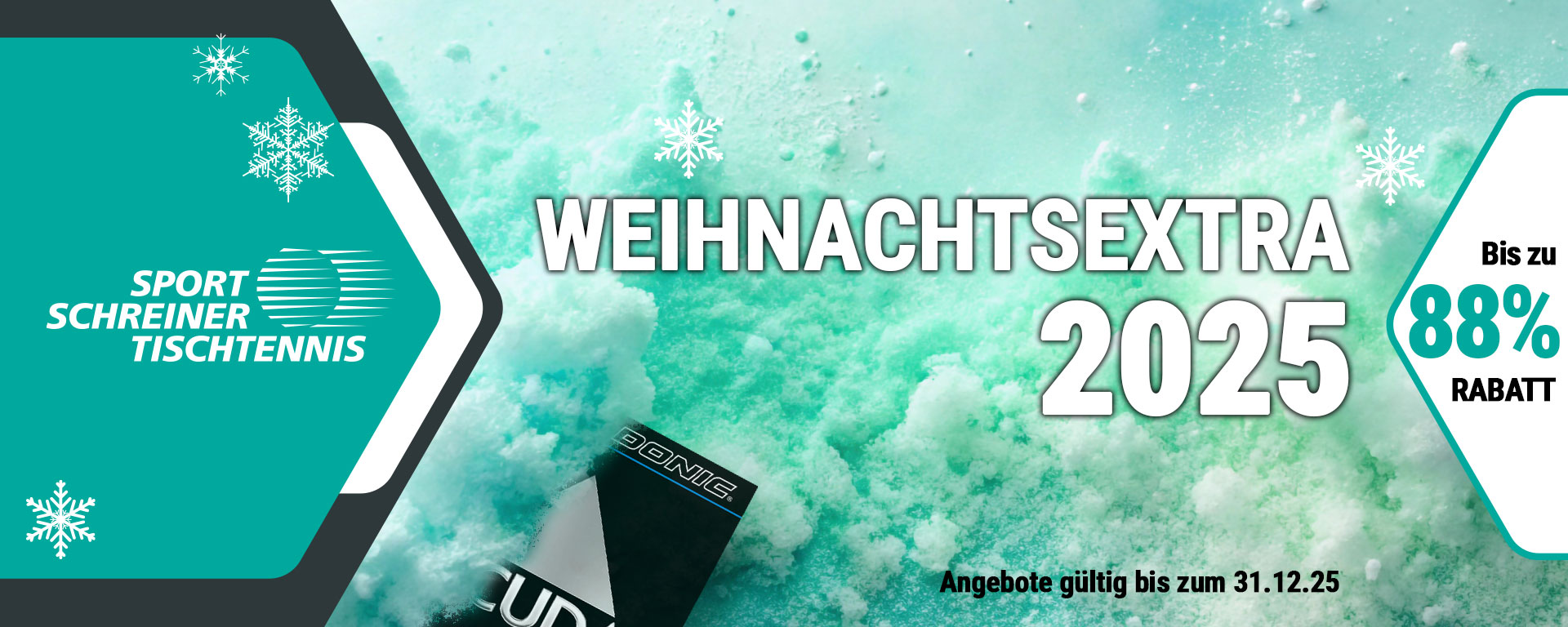 Tischtennis Weihnachts-Angebote