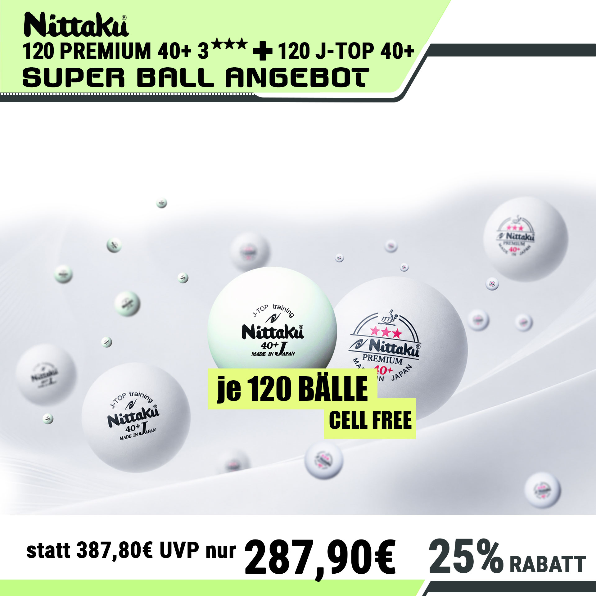 Nittaku Bälle Angebot