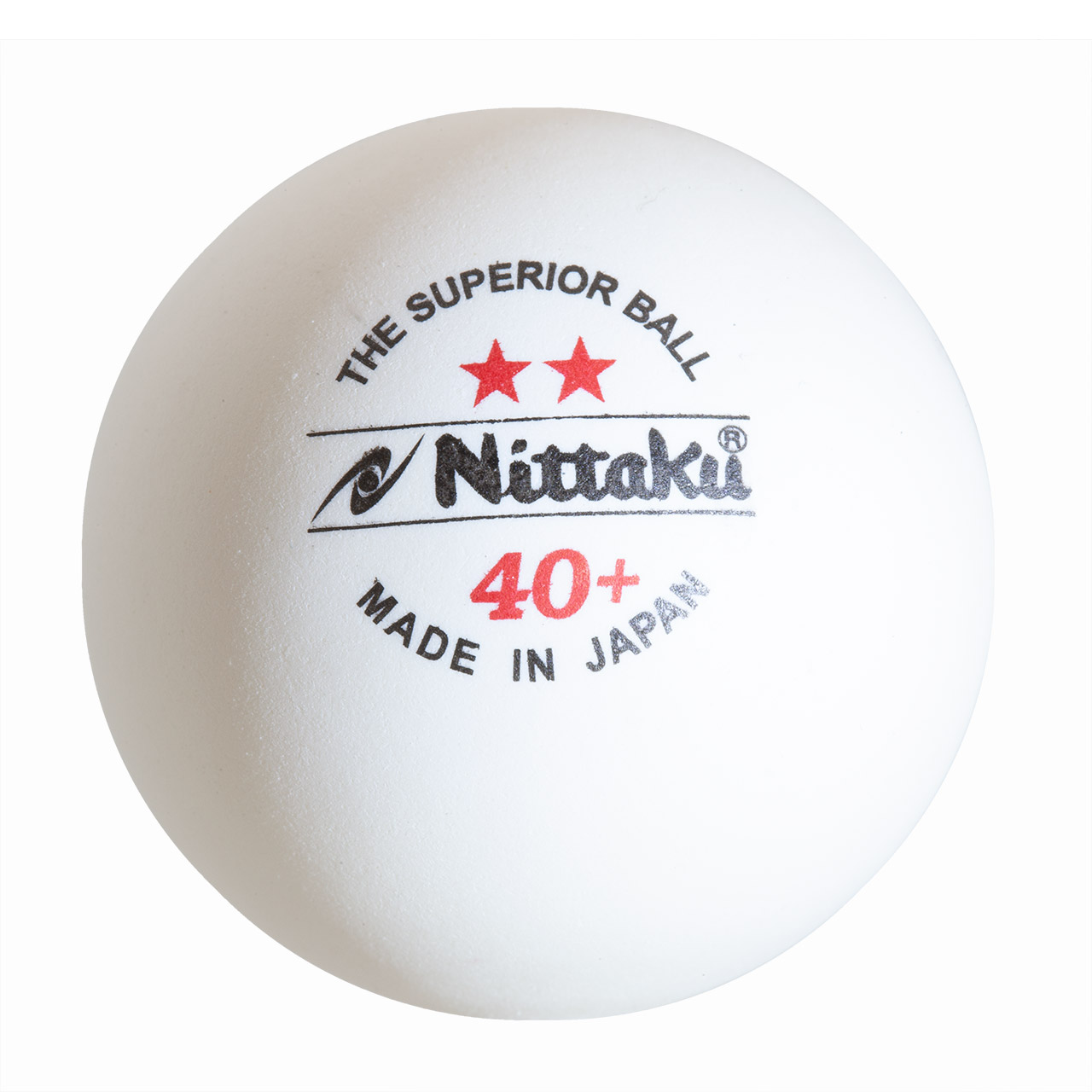 nittaku-40_plus-2_stern Tischtennis Ball Nittaku Two Star **