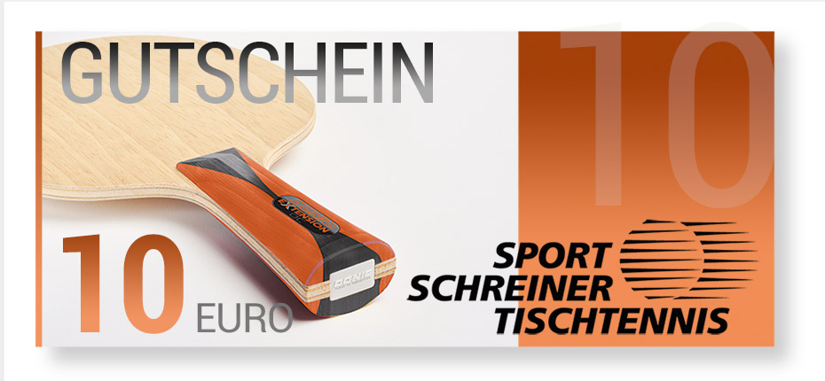 10 Euro Sport Schreiner Tischtennis Gutschein