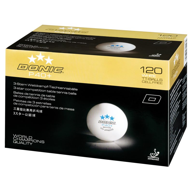 DONIC Super Ball Angebot 120 P40+ *** und 120 P40+ ** Bälle