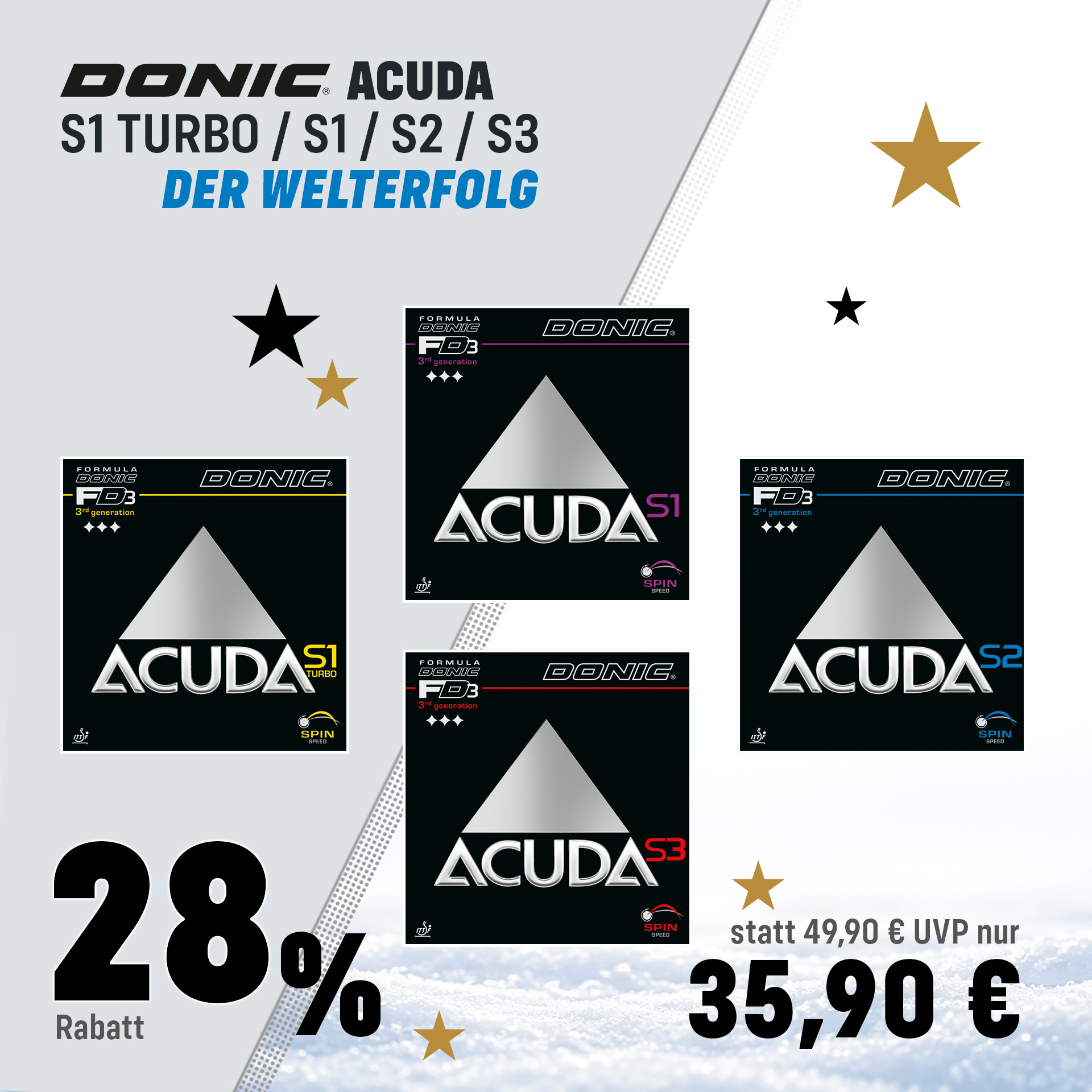 DONIC ACUDA SALE