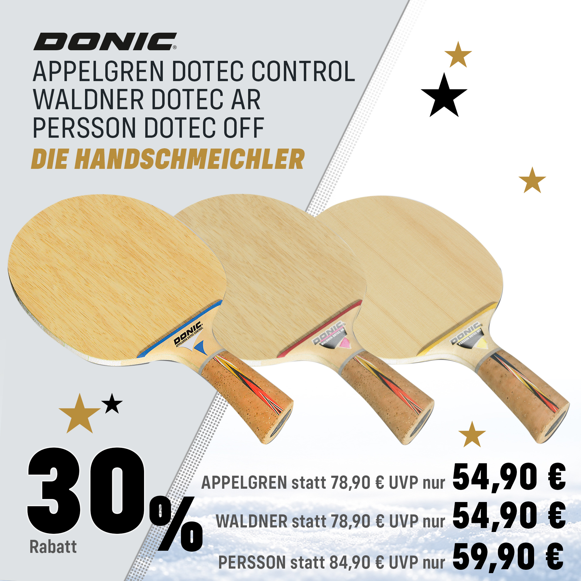 DONIC Hölzer Angebote XMAS