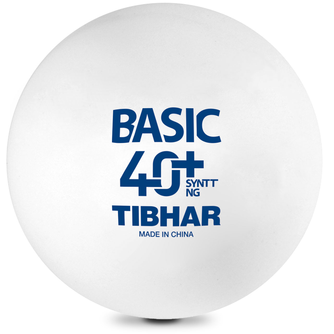 Tschtennis Ball TIBHAR Basic SynTT NG weiß