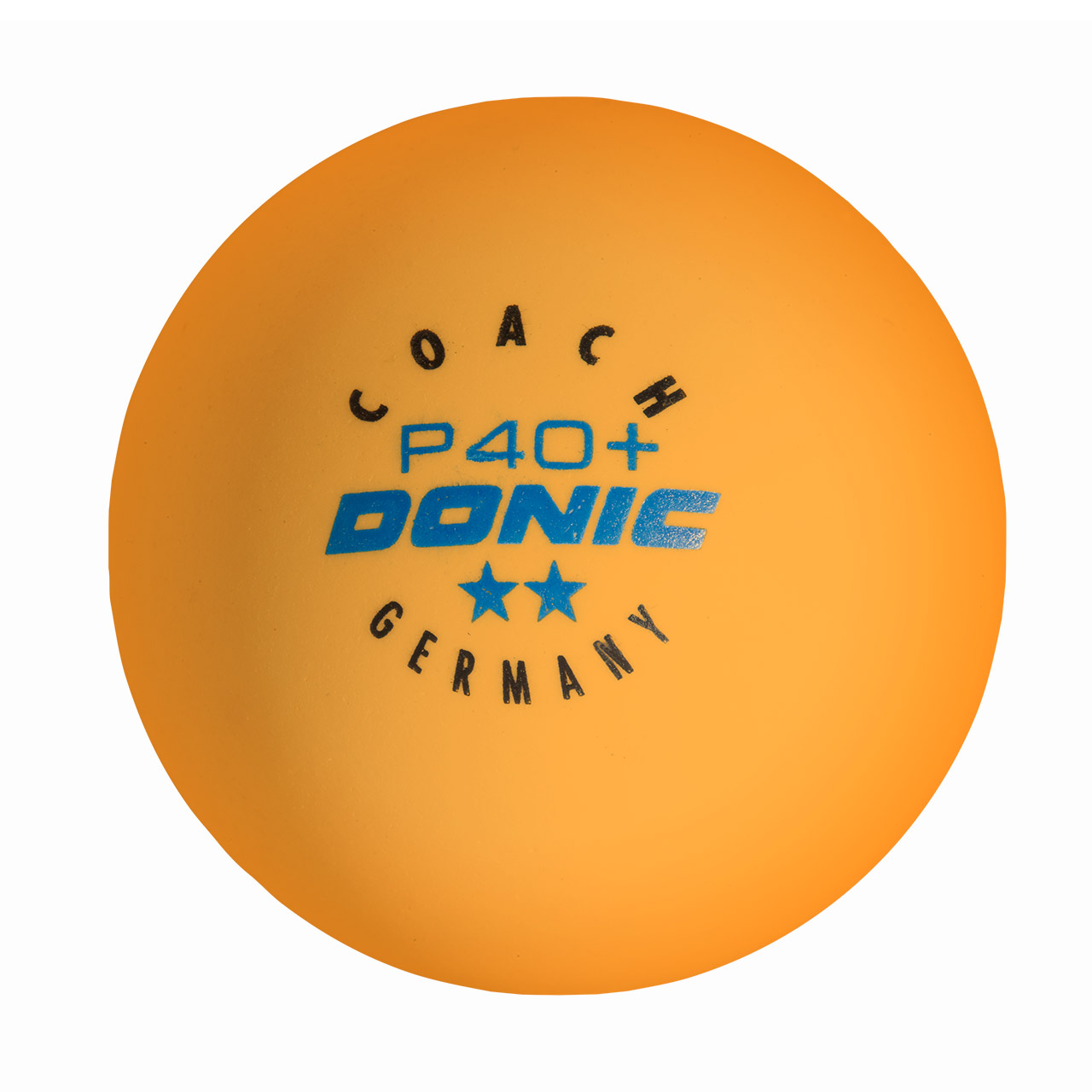 donic-coach-p_40_plus-2_stern-orange Tischtennis Trainingsball DONIC Coach P40+ ** Cell-Free orange