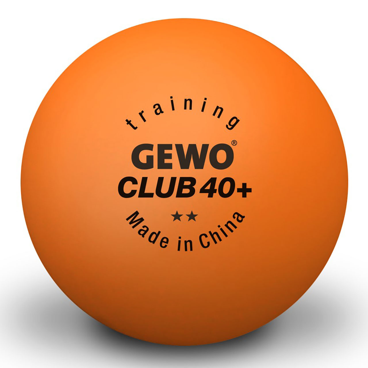 Tischtennis Trainingsball GEWO Training Club 40+ orange