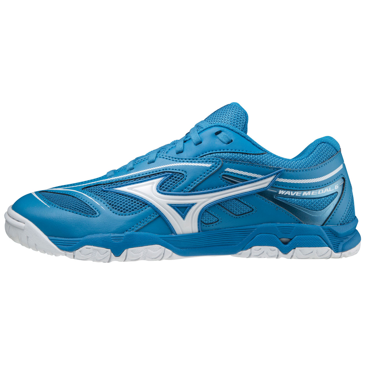 Tischtennis Schuh Mizuno Wave Medal 6 blau