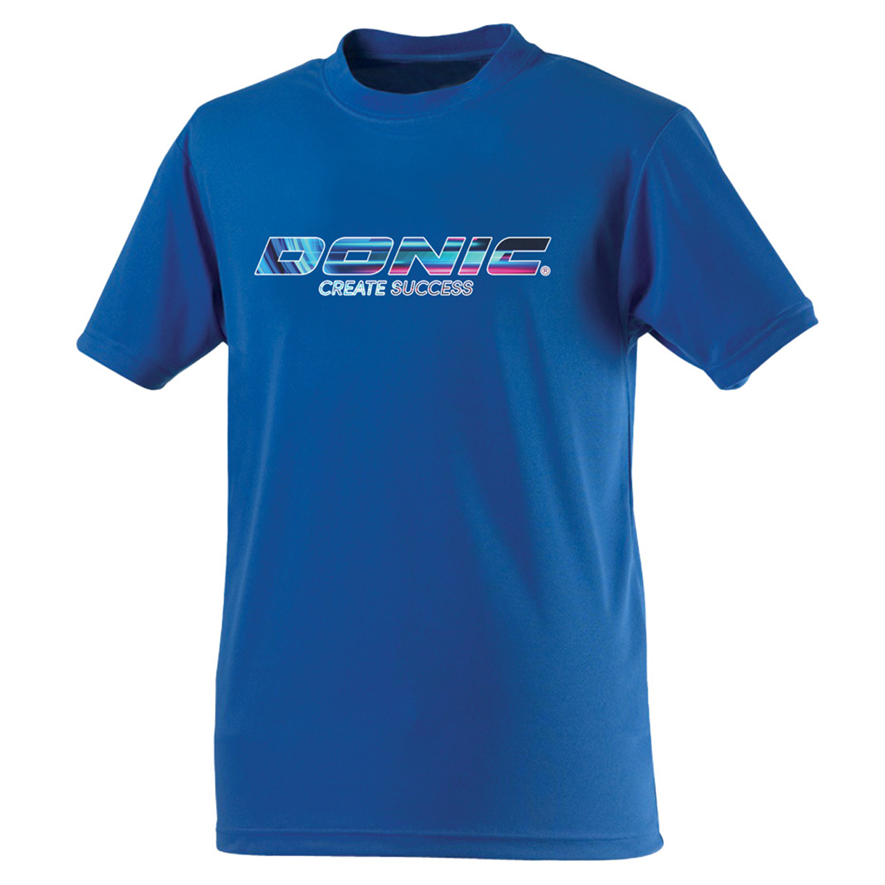 Tischtennis DONIC Promo  T-Shirt Create Success blau