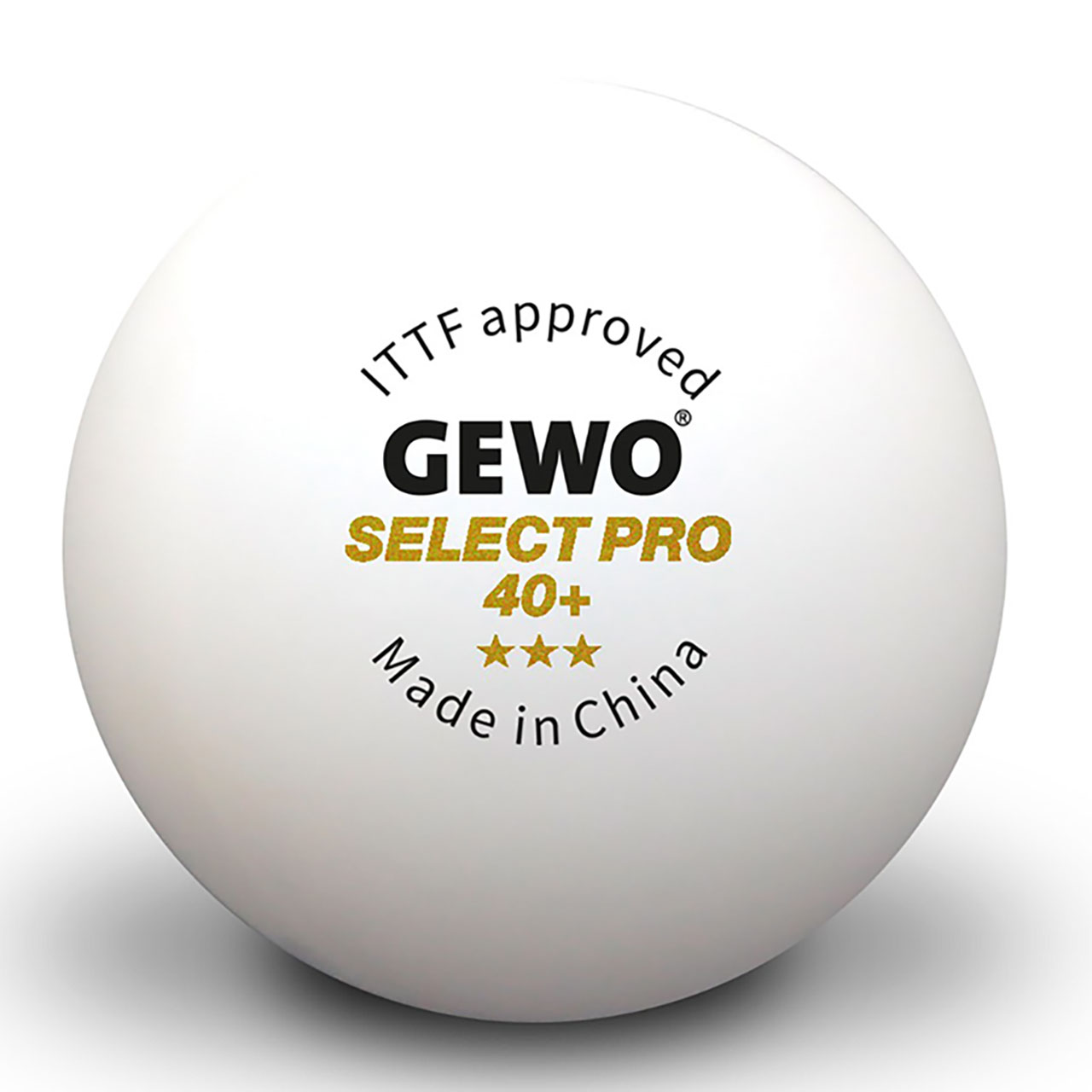 Tischtennis Ball Gewo Select Pro 40+