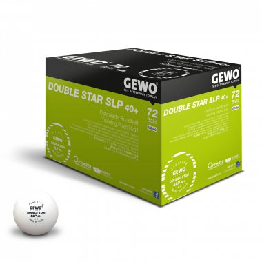 Tischtennis Ball GEWO Double Star SLP 40+   72 Stück