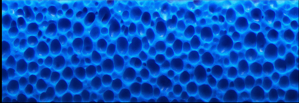 Großporige Schwammstruktur