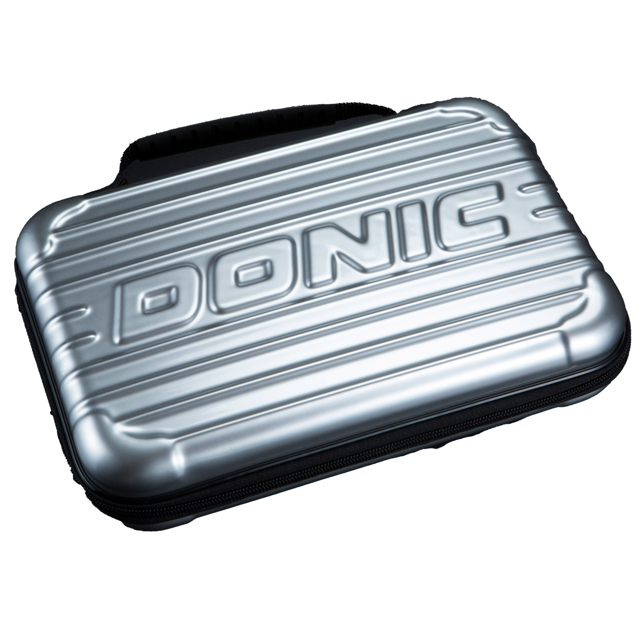 donic-hardcase-silver-print-01 Tischtennis DONIC Hardcase silber