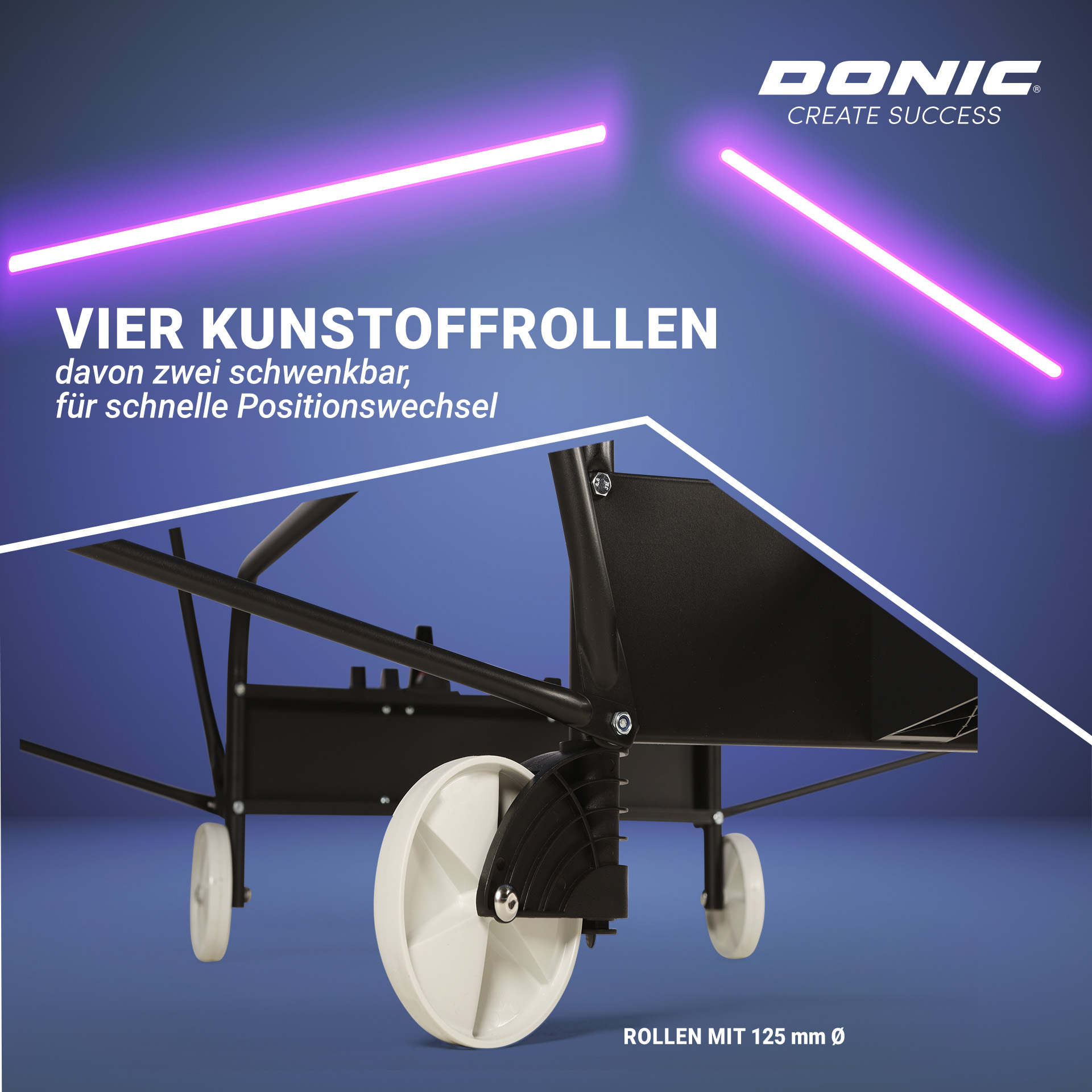DONIC Outdoor Roller 400, blau, Kunststoffrollen
