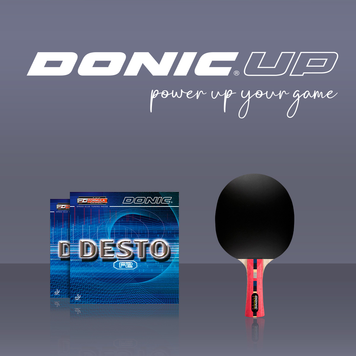 Bundle DONIC WALDNER DICON konkav mit DESTO F2 Belägen