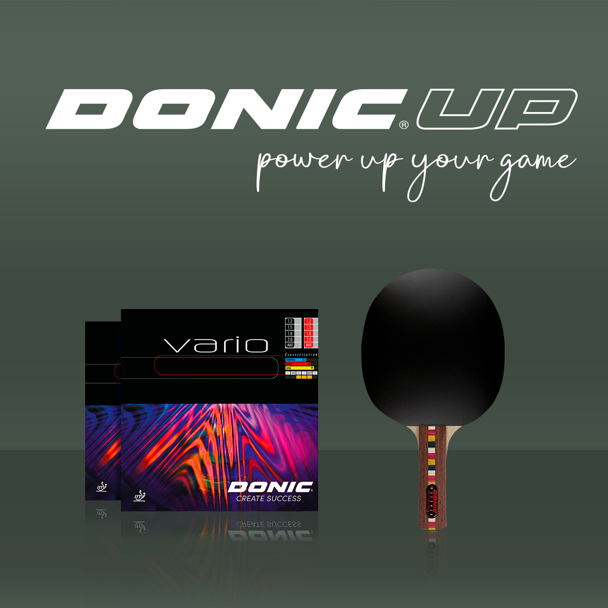 Bundle DONIC WALDNER ALLPLAY konkav mit VARIO Belägen