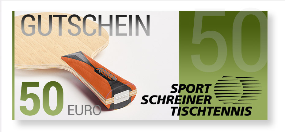 50 Euro Sport Schreiner Tischtennis Gutschein