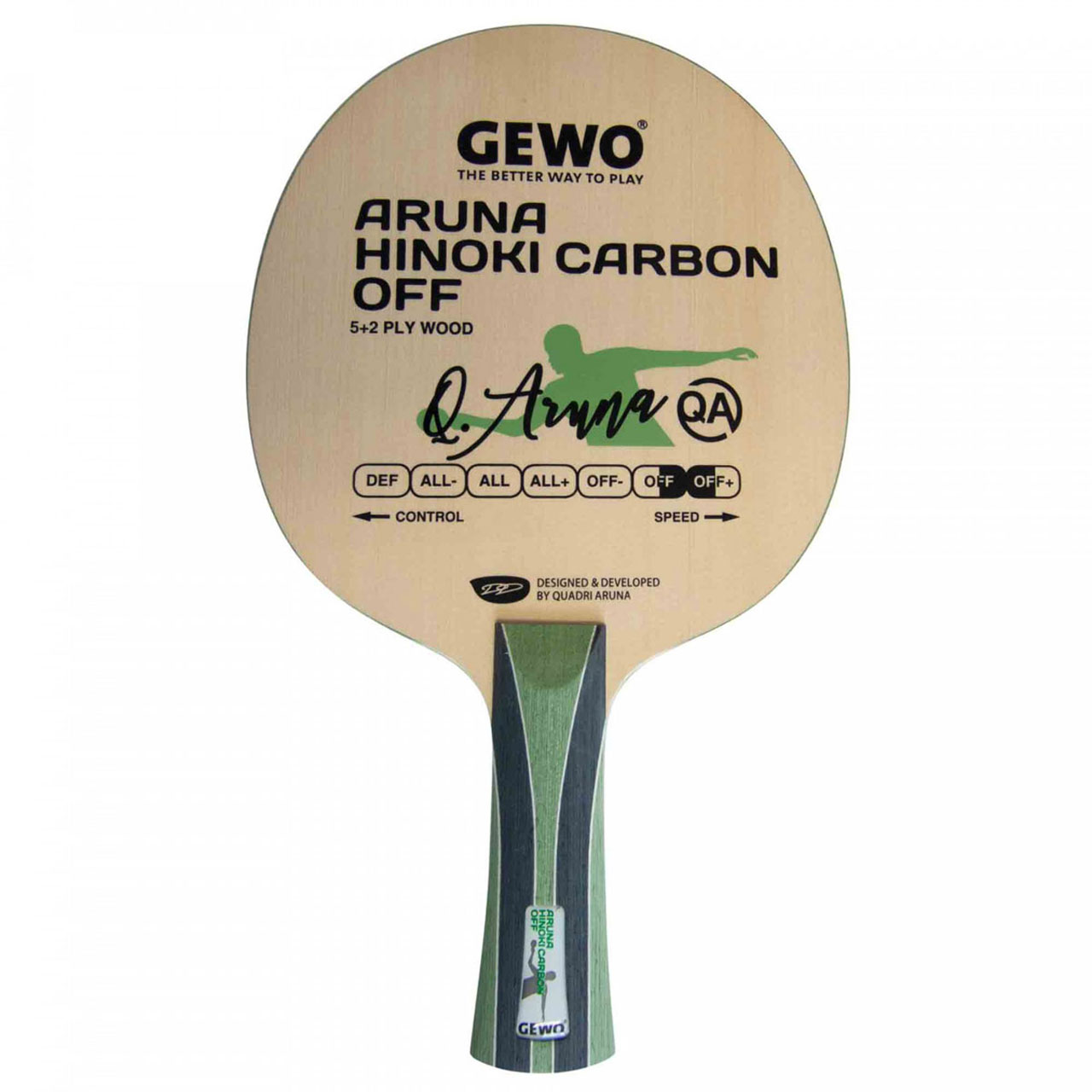 Tischtennis Holz GEWO Aruna Hinoki Carbon