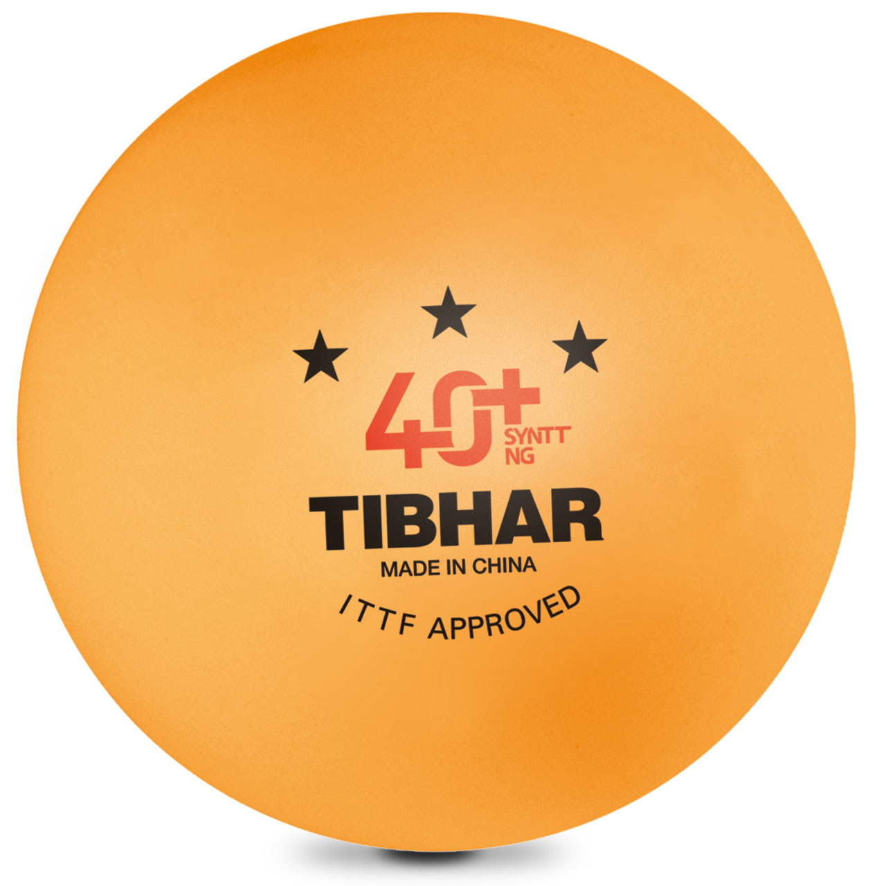 Tischtennis Ball TIBHAR SYNTT NG *** 40+ orange