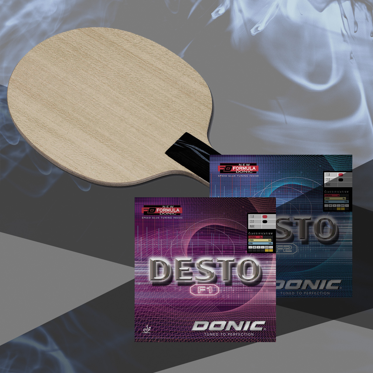 Bundle - DONIC PERSSON POWERPLAY / DESTO F1 / DESTO F2