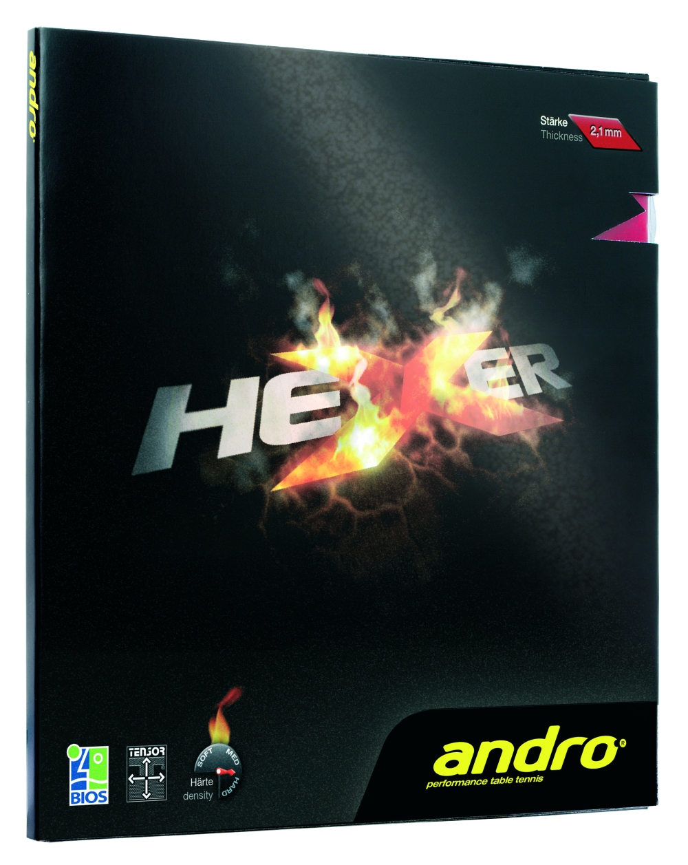 2295 Tischtennis Belag andro Hexer Cover