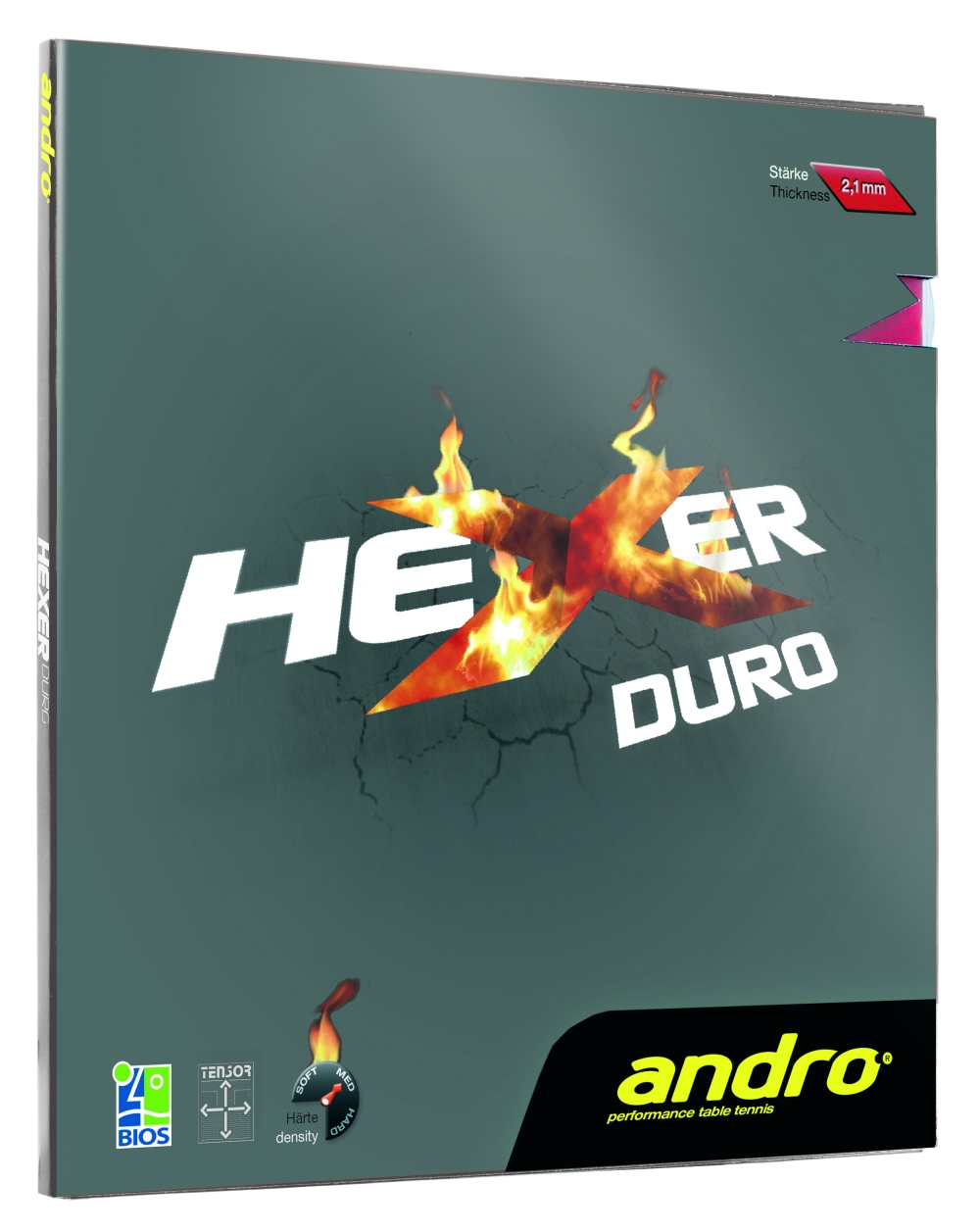 2296 Tischtennis Belag andro Hexer Duro Cover