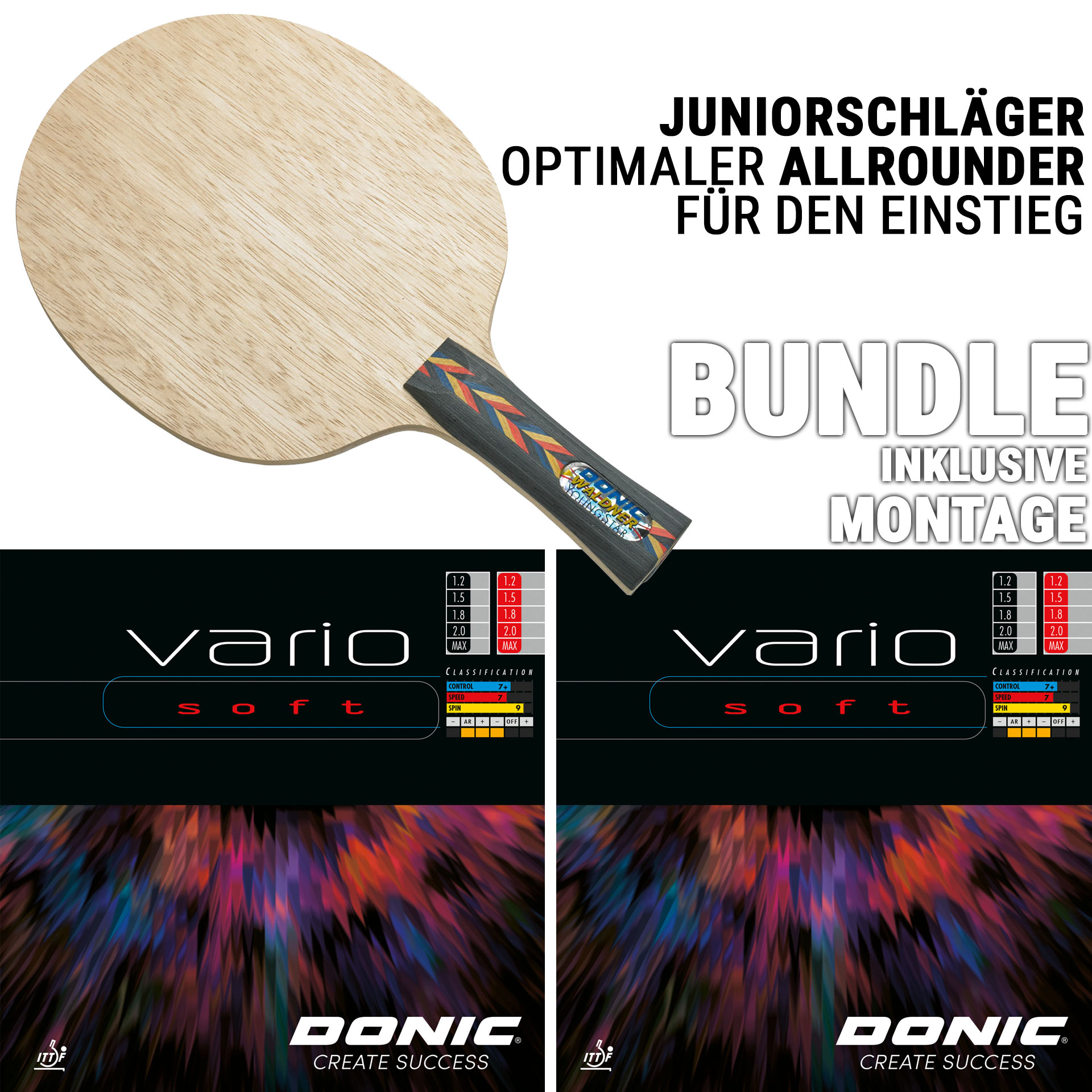 Bundle DONIC WALDNER YOUNGSTAR / VARIO SOFT