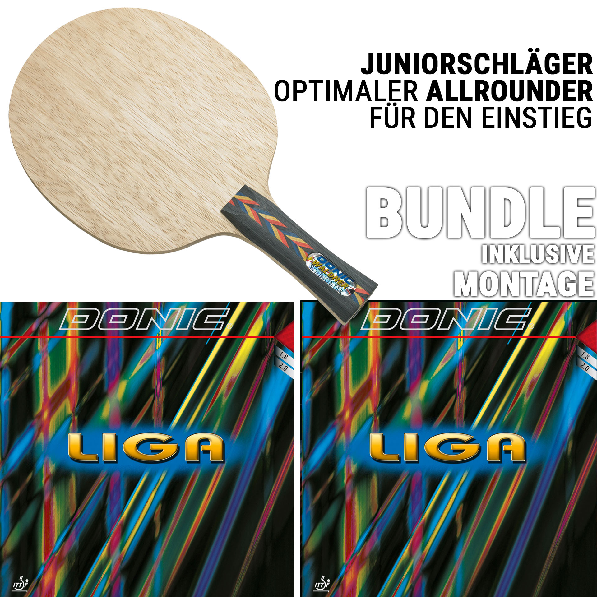 Bundle  DONIC WALDNER YOUNGSTAR / LIGA