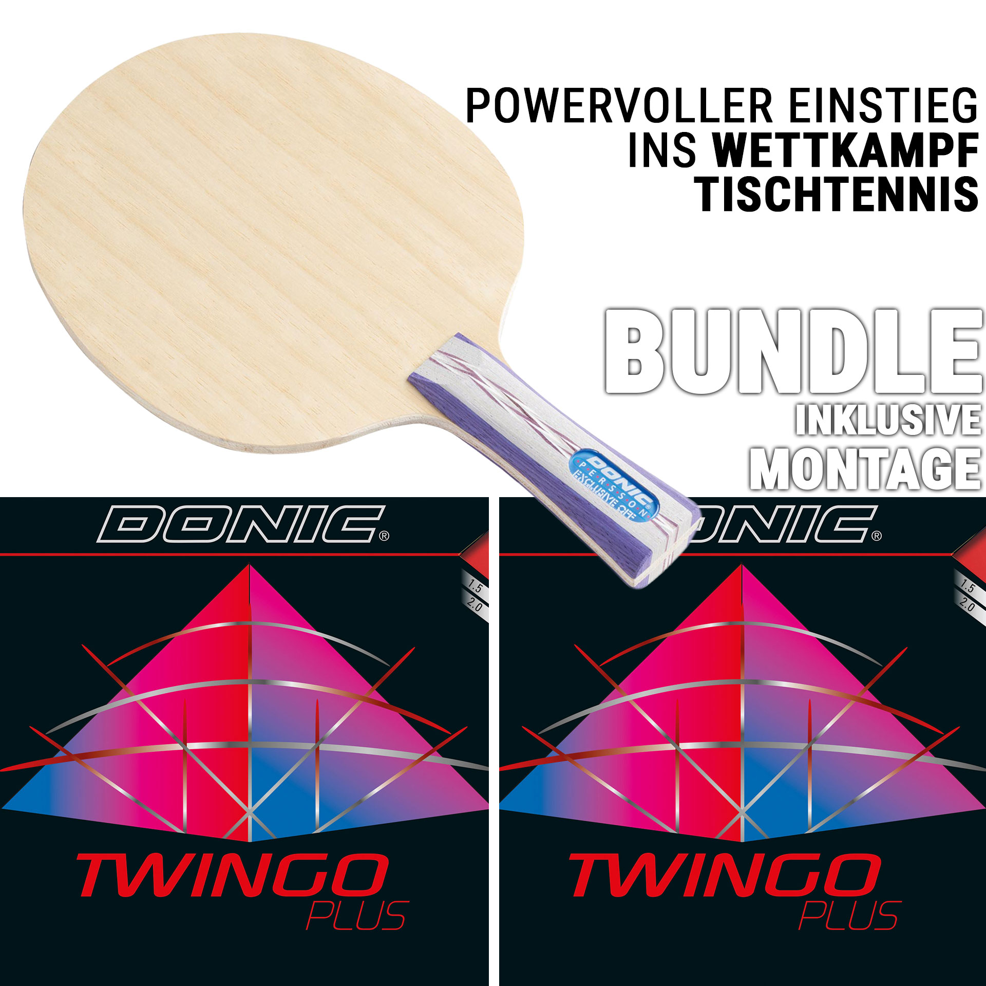 Bundle DONIC PERSSON EXCLUSIVE OFF / TWINGO PLUS