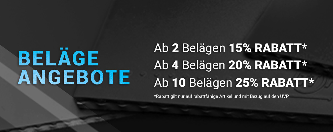 Rabatte auf Beläge Rabatte auf Beläge