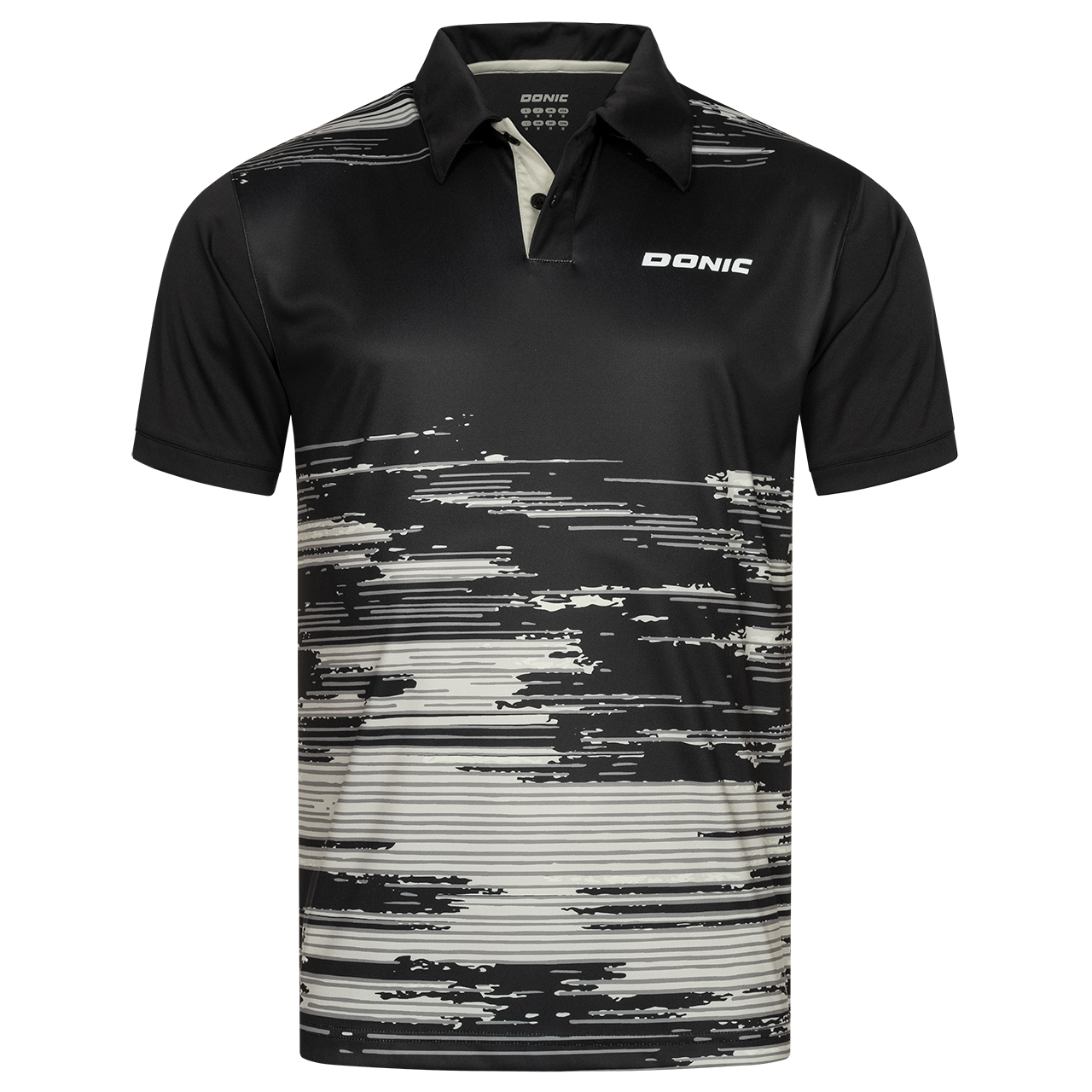 donic-polo_effect-black-grey-front-stills-web DONIC Poloshirt Effect schwarz/grau