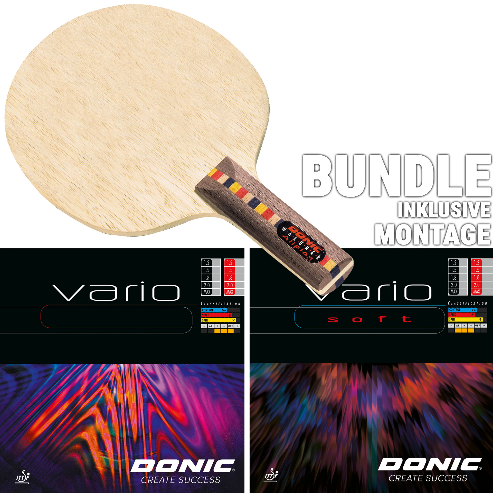 Bundle DONIC WALDNER ALLPLAY / VARIO / VARIO SOFT Bundle DONIC WALDNER ALLPLAY / VARIO / VARIO SOFT