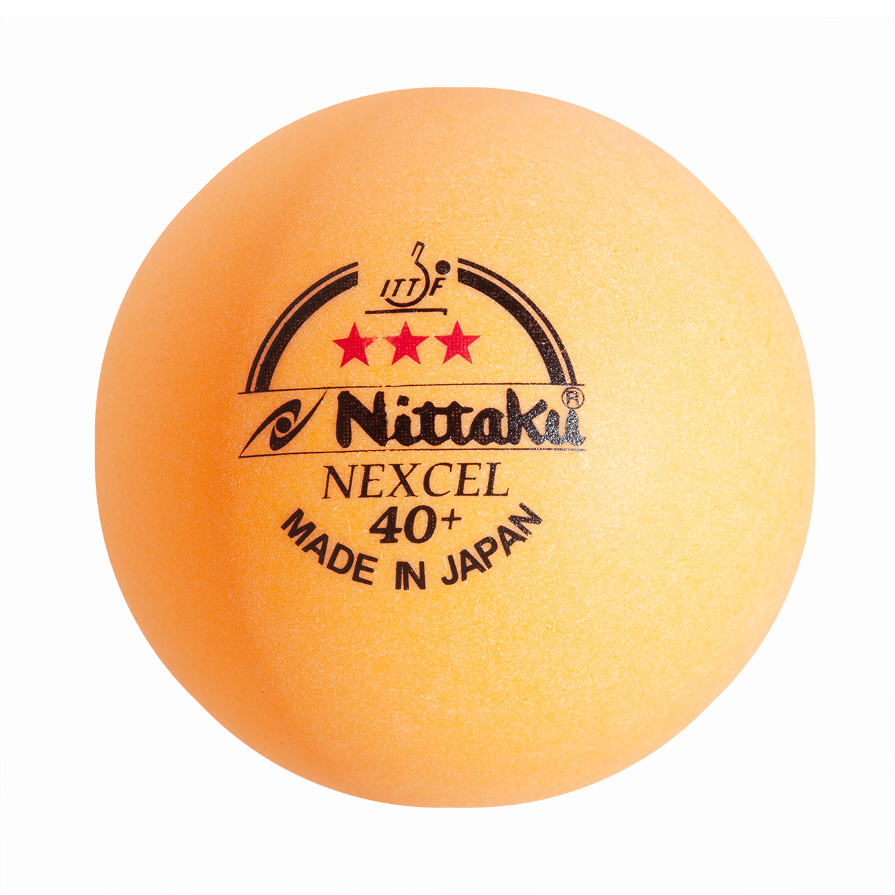nittaku-nexcel-40_plus-3_stern Tischtennis Ball Nittaku Nexcel 40+ *** orange