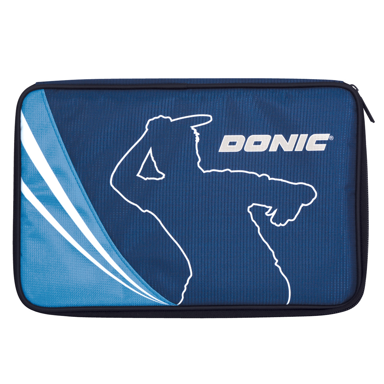 donic-single_wallet_legends-blue-front-web Tischtennis Doppelhülle DONIC Legends blau Vorderseite
