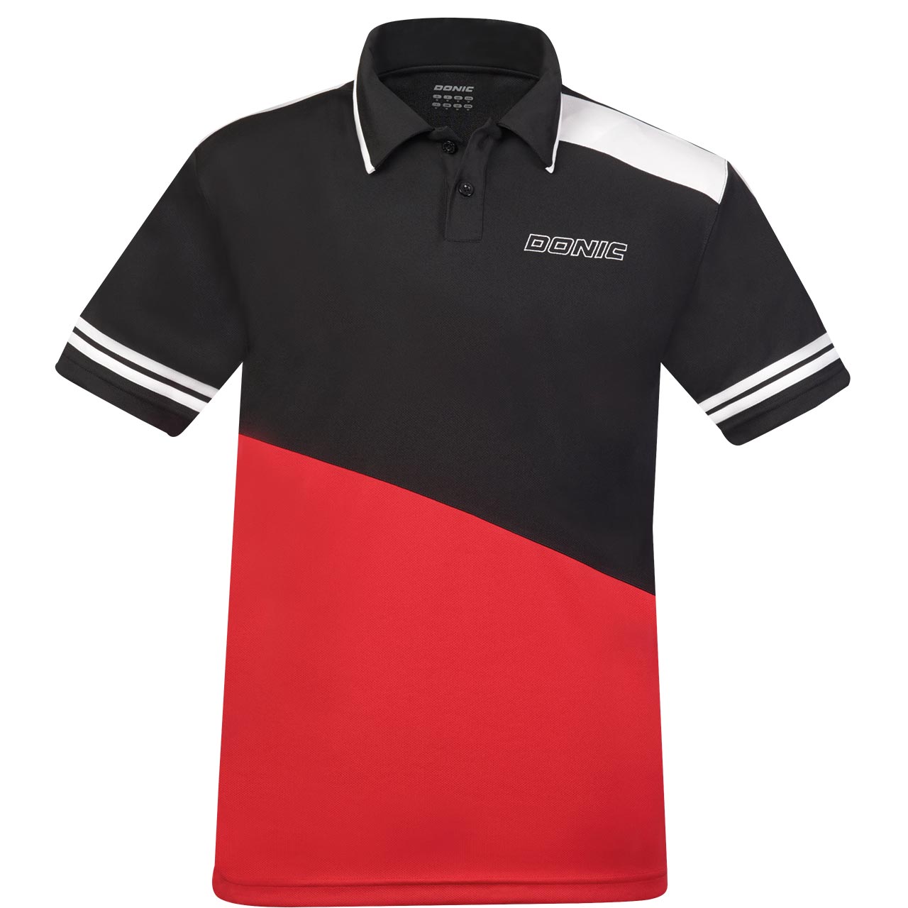 DONIC Poloshirt Primeflex rot Brust