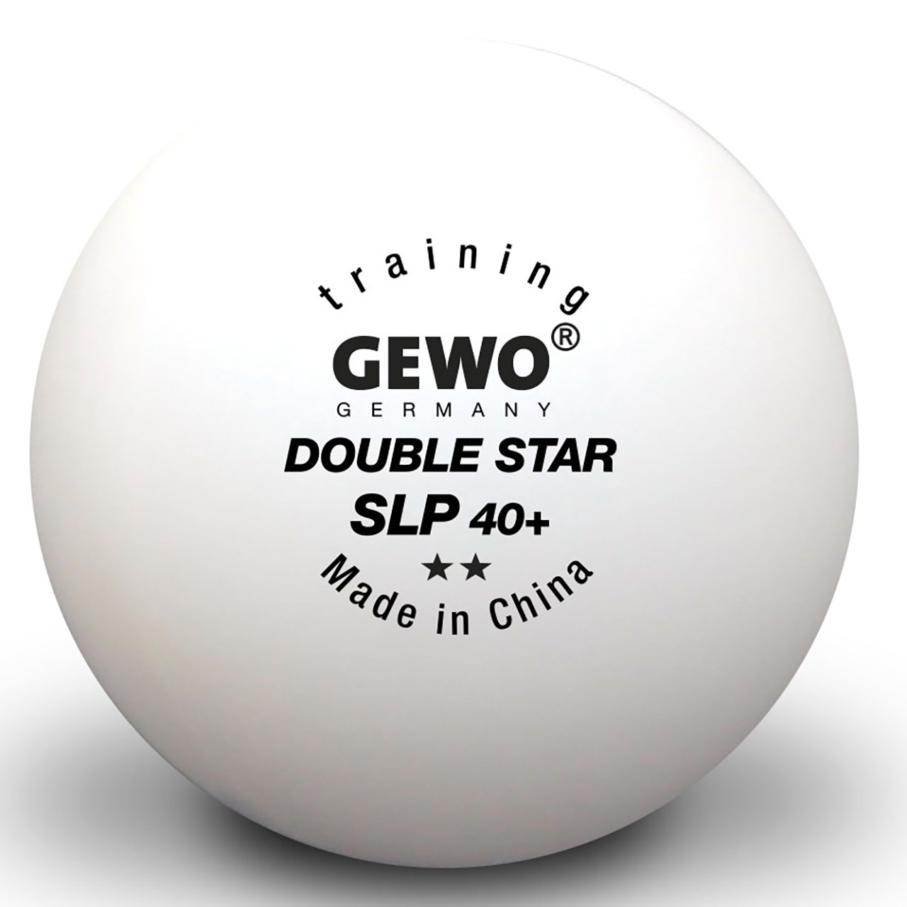 Tischtennis Ball GEWO Double Star SLP 40+ 