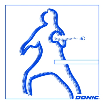 TT-Aufkleber DONIC Tischtennis Aufkleber