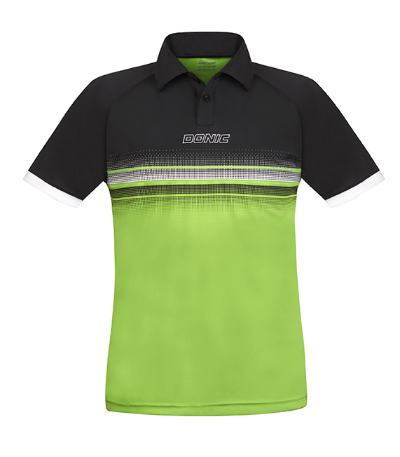 DONIC Polo-Shirt Draftflex schwarz/lime 