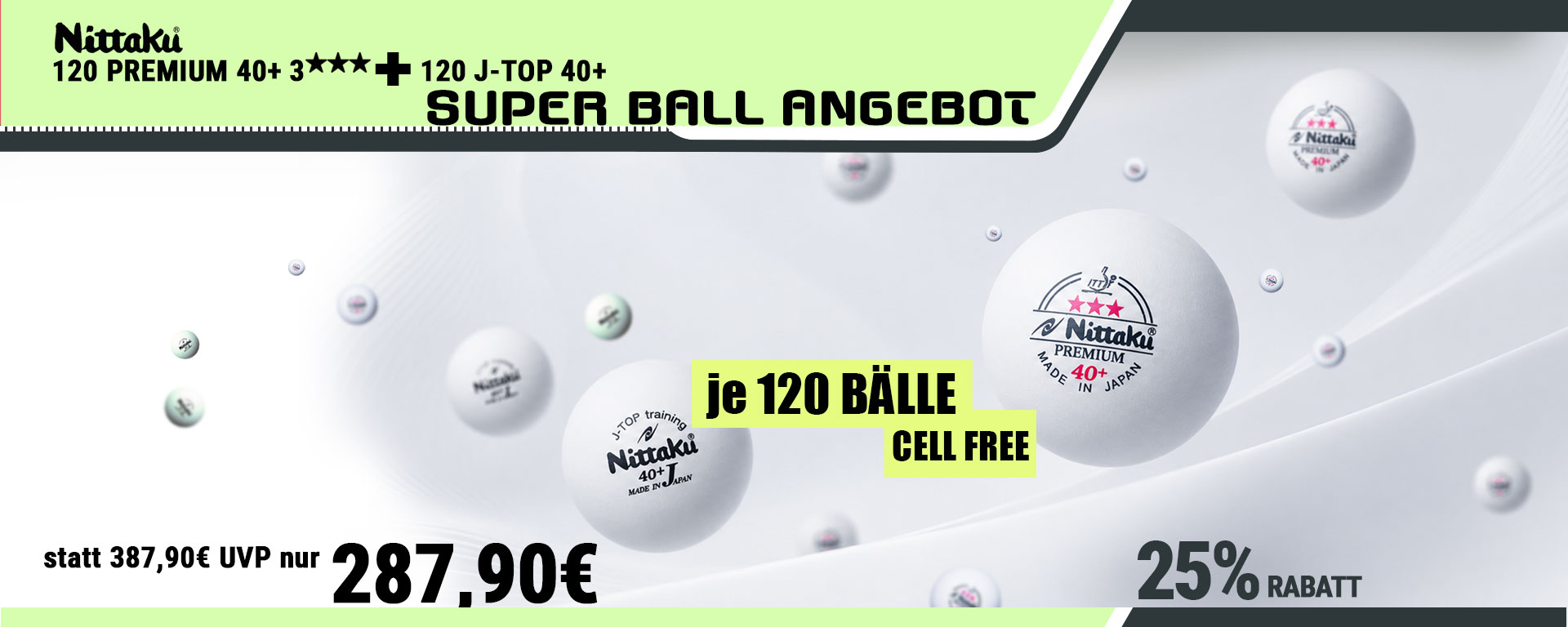 Nittaku Bälle Angebot