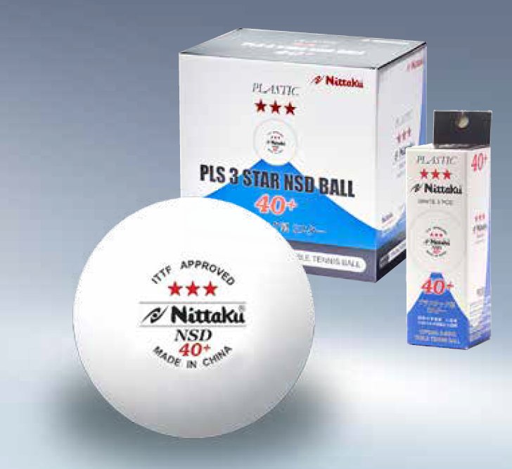 Nittaku-SD-40 Tischtennis Ball Nittaku SD 40+ *** Cell-Free Verpackungen