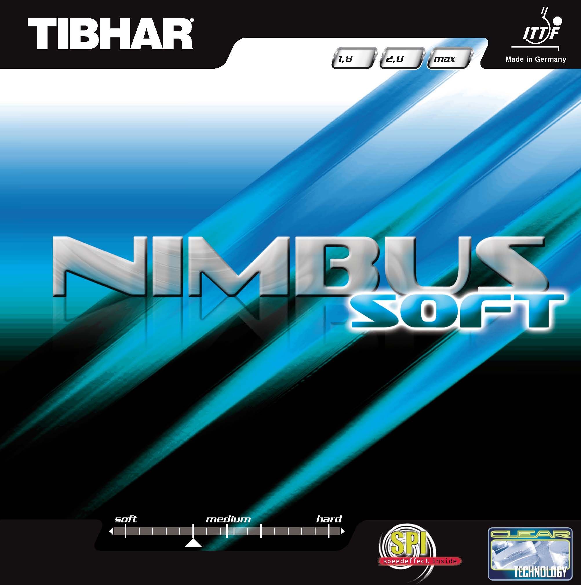 895 Tischtennis Belag Tibhar Nimbus Soft Cover