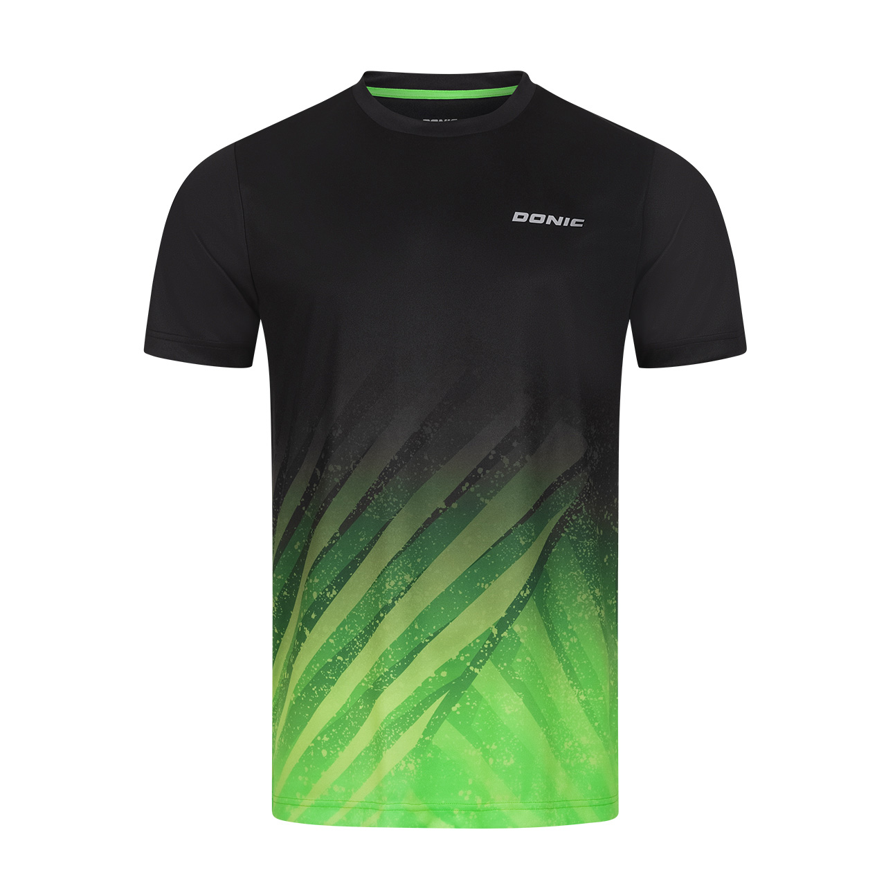 DONIC T-Shirt Argon schwarz/lime Brust