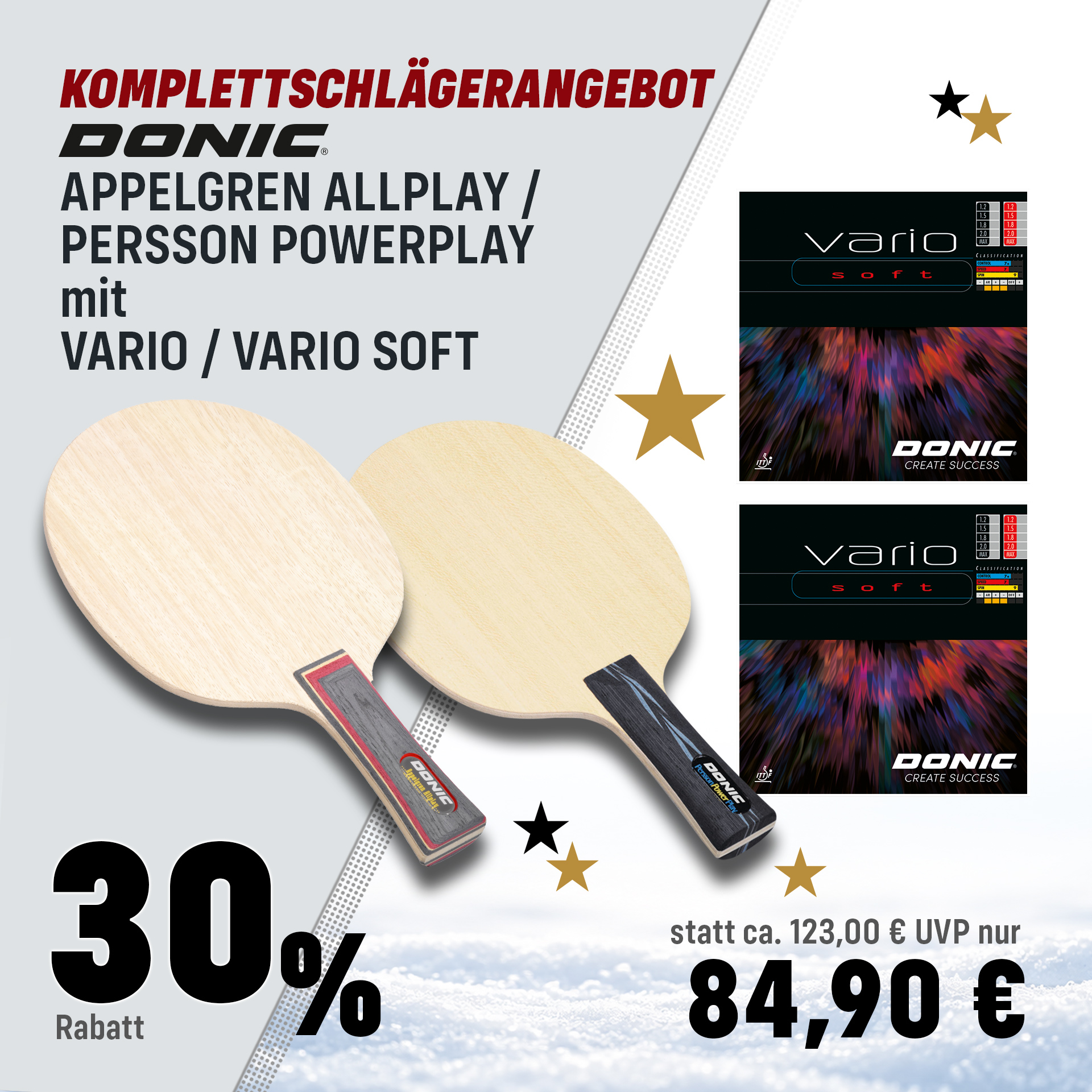 DONIC Komplettschläger Angebote XMAS