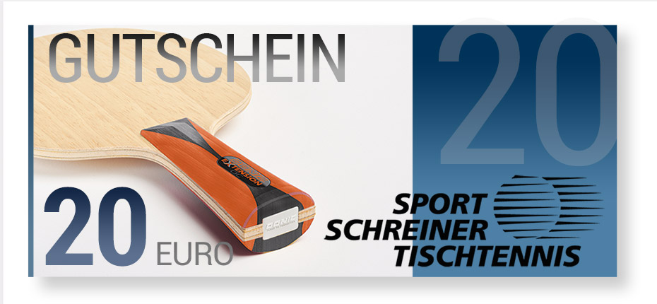 20 Euro Sport Schreiner Tischtennis Gutschein