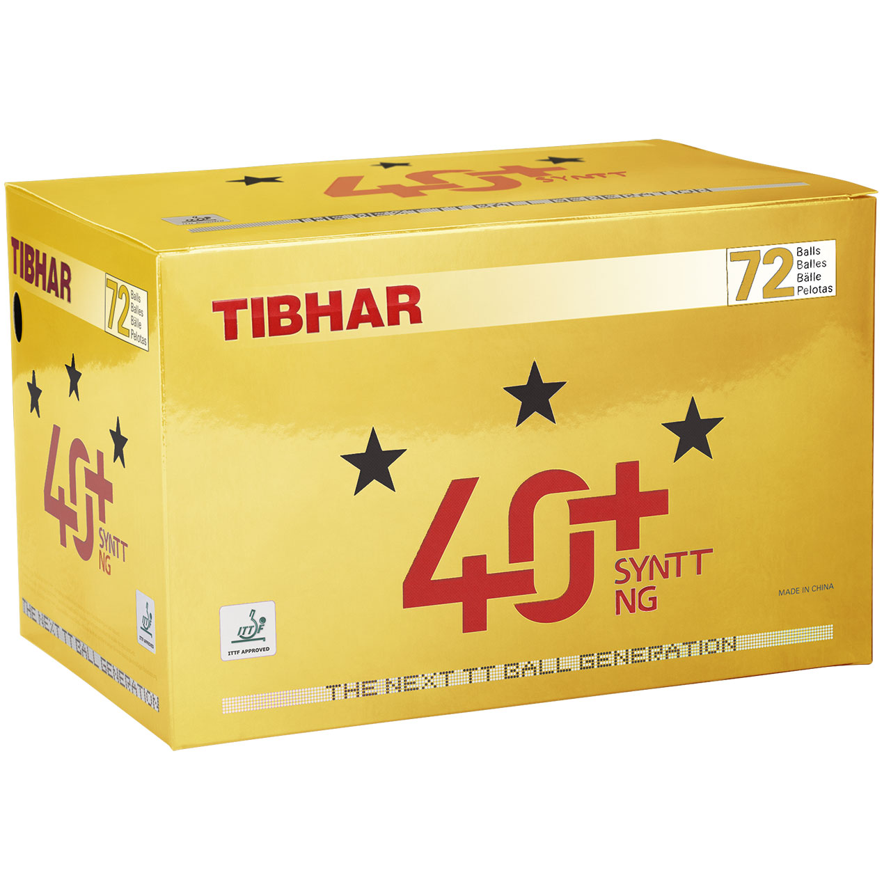 Tischtennis Ball TIBHAR SYNTT NG *** 40+ 72er Packung