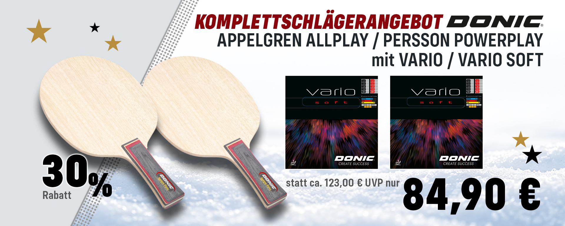 DONIC Komplettschläger Angebote XMAS