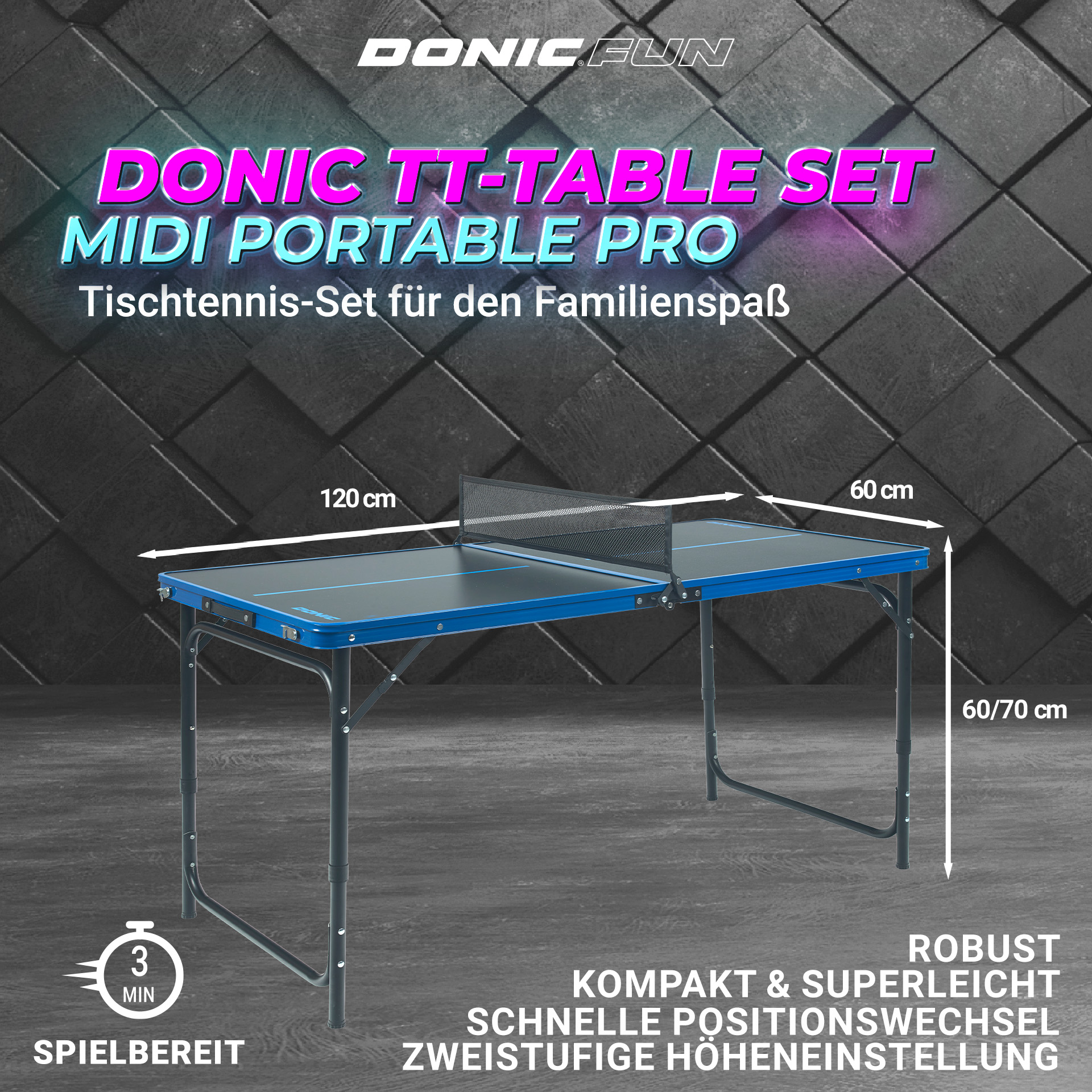 DONIC TABLE SET MIDI-Portable PRO