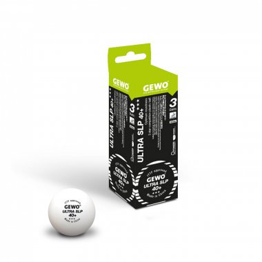 Tischtennis Ball GEWO Ultra SLP 40+  *** 40+ 3er Packung