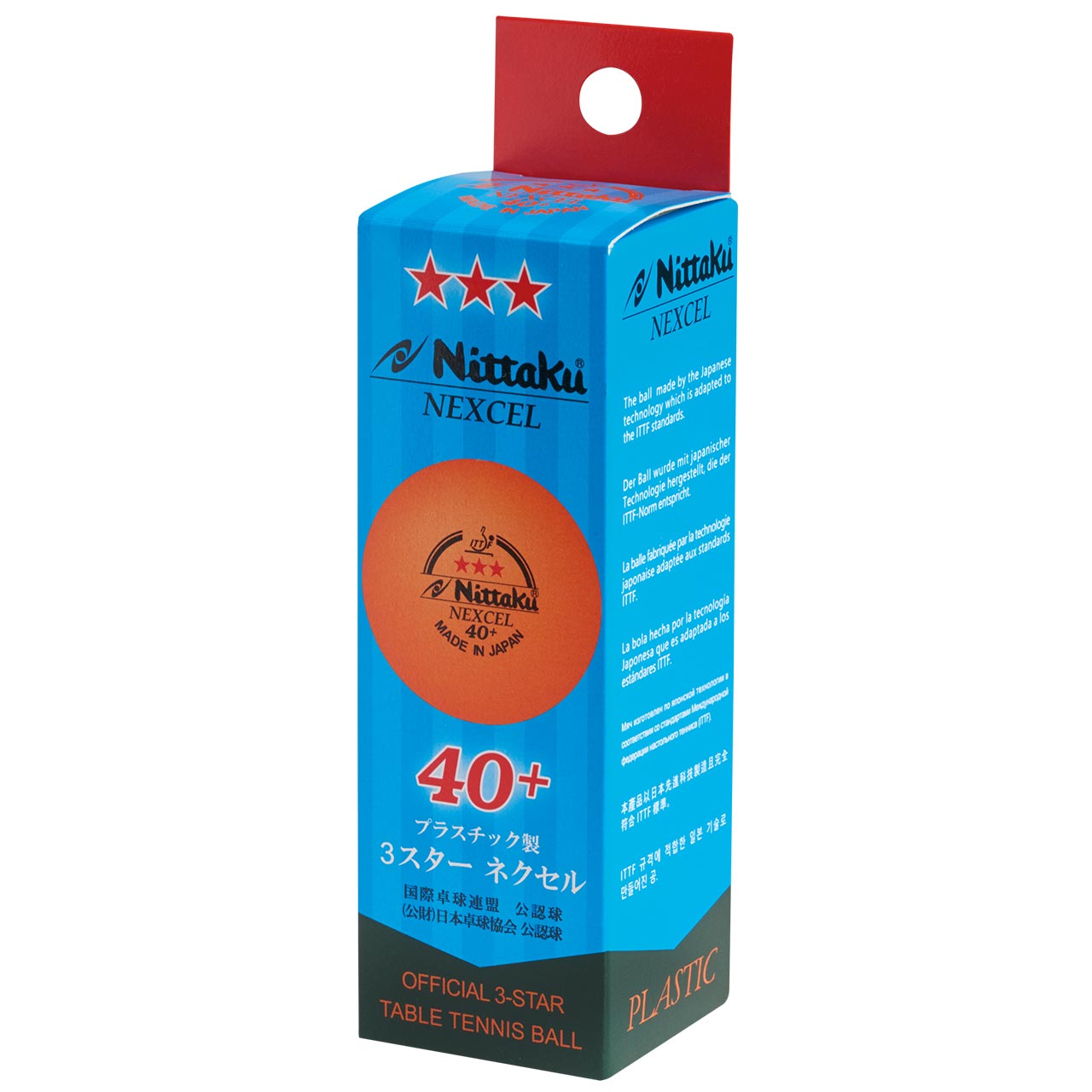 nittaku-ball_nexcel_orange-3pcs_box-web Tischtennis Ball Nittaku Nexcel 40+ *** orange 3er Verpackung