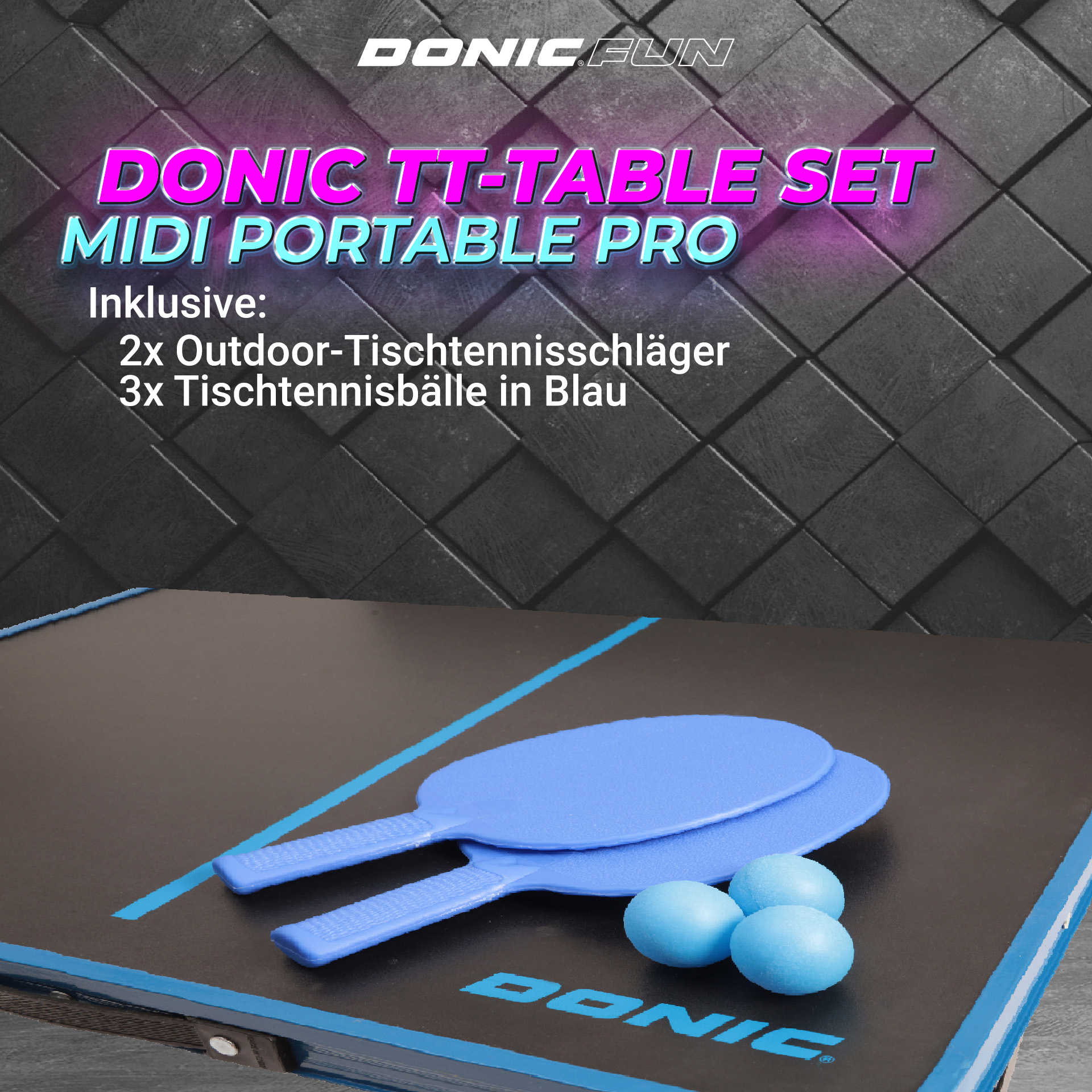 DONIC TABLE SET MIDI-Portable PRO