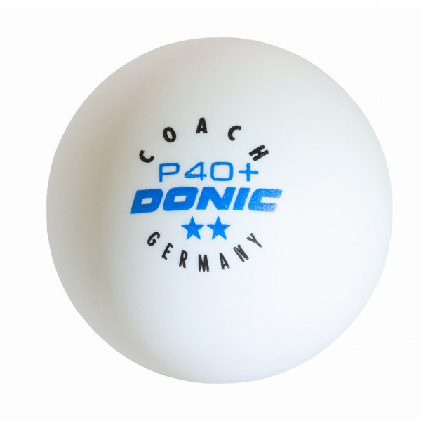 Tischtennis Trainingsball DONIC Coach P40+ ** Cell-Free